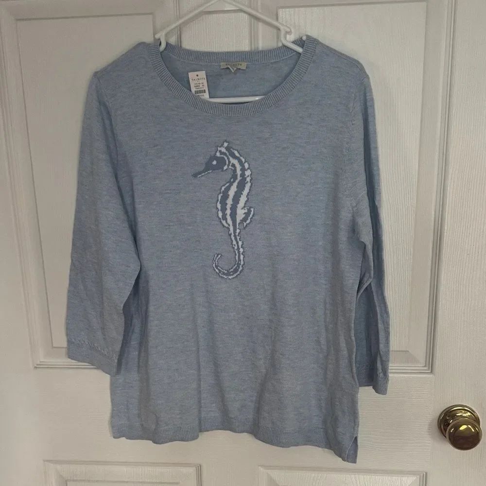 Talbots Light Blue Knit Sweater
